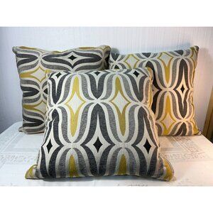 Designer Mid Century Modern Decorative 808 Barton Collection 22" Throw Pillows